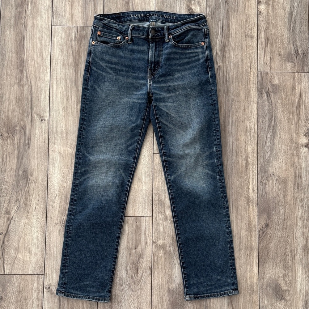 American Eagle Outfitters Indigo Straight Leg Jeans‎